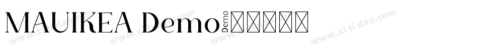 MAUIKEA Demo字体转换
